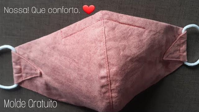 Máscara de Tecido Com Ajuste no Nariz e Filtro