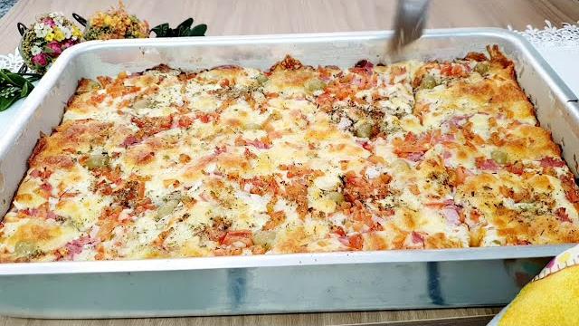 Pão De Pizza Assado
