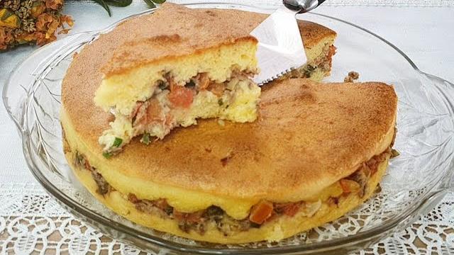 Torta Salgada Com Farinha De Milho