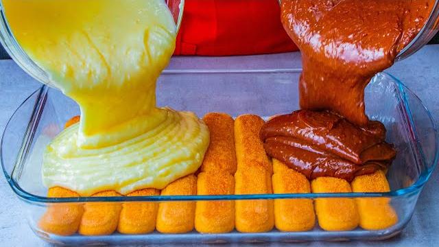 2 Cremes No Mesmo Bolo Receita Sem Forno