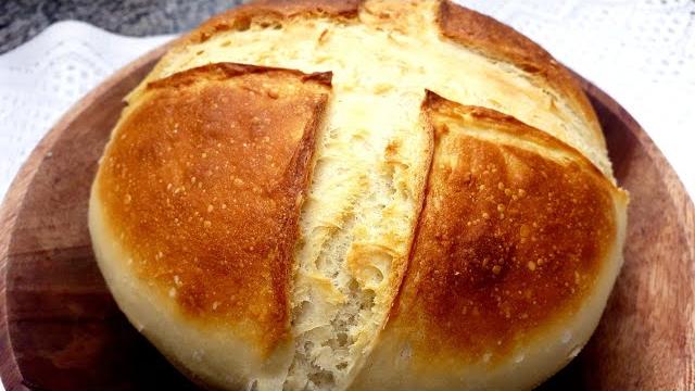 Pão Caseiro Italiano Na Panela