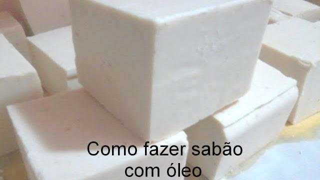 COMO FAZER SABÃO DE ÓLEO USADO USANDO 3 INGREDIENTES – SUPER FÁCIL