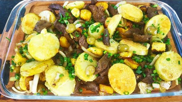 Fígado Especial Com Frutas e Legumes