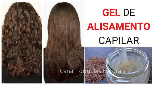 Gel de Alisamento Capilar – Para Cabelos Lisos Naturalmente Sem Qualquer Produto Químico