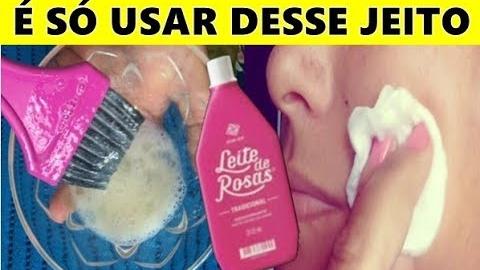 Leite de Rosa Basta Usar 3 x nas Rugas e Manchas