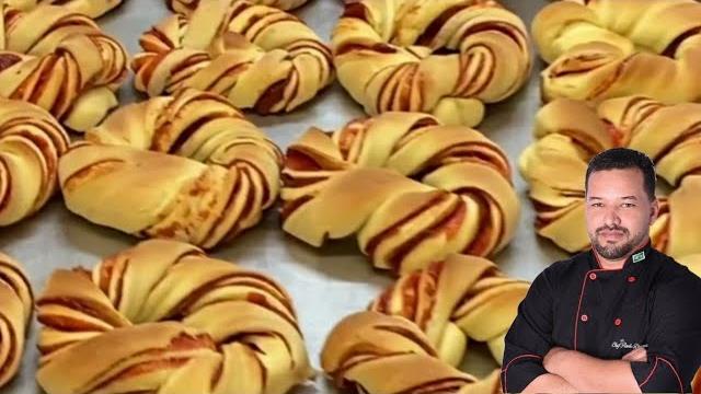 Rosquinha Folhada de Goiabada