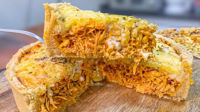 Torta De Frango Com Massa Que Desmancha Na Boca