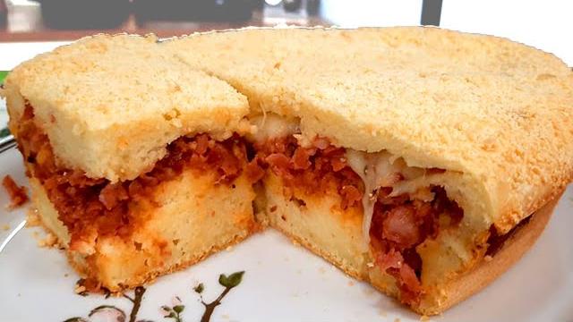 Torta de Liquidificador de Calabresa