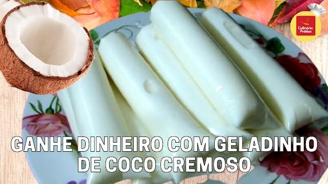 Geladinho De Coco Cremoso Econômico