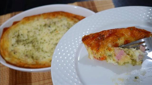 Torta De Tapioca Com Presunto E Queijo