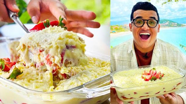 Pavê De Leite Ninho Com Morango