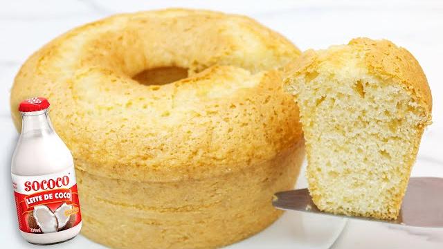 Maravilhoso Bolo De Coco – Feito No Liquidificador