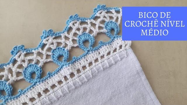 Bico em Crochê Para Pano de Prato – Passo A Passo