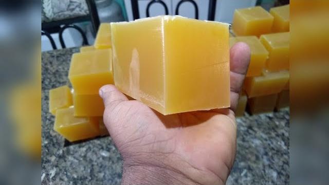 Sabão de álcool Glicerinado Com Óleo Usado e Sebo Bovino