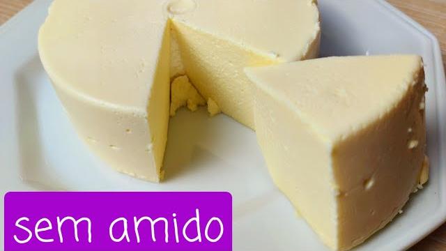 Queijo Caseiro Sem Amido Com Leite de Caixinha