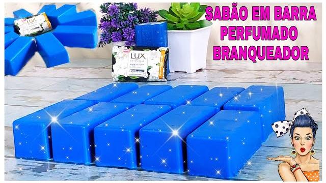 COMO FAZER SABÃO EM BARRA PERFUMADO DE LUX SEM SODA – BARATO