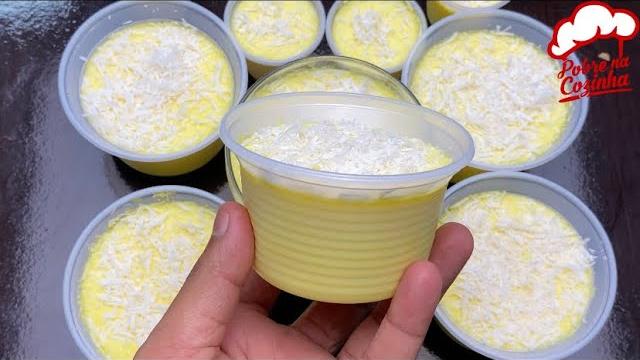 Sobremesa de Gelatina de Abacaxi Super Cremosa e Fácil de Fazer