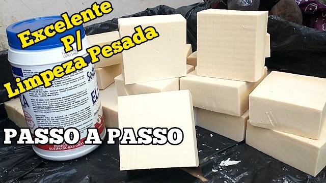 SABÃO CASEIRO COM ÓLEO DE COZINHA USADO E BICARBONATO DE SÓDIO