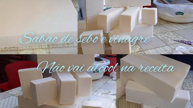 Sabão Caseiro Com 3 Litros de Sebo e Vinagre