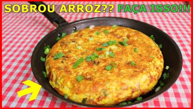 Lanche de Frigideira – Feito Com Arroz