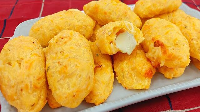 Bolinhos de Arroz Assado – Recheado com Queijo