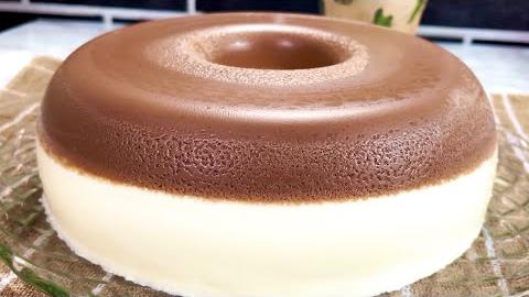 Sobremesa Cremosa de Coco e Chocolate com Cobertura