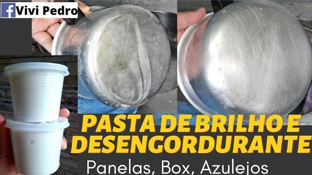 Pasta de Brilho para Panelas, Box, Azulejos e Pisos
