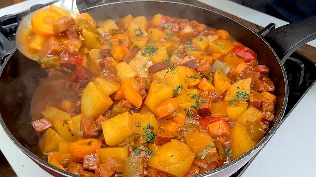 Delicioso Molho de Batata com Linguiça Calabresa