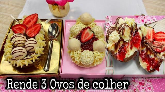 Maravilhoso Ovo de Colher de Ninho com Morango