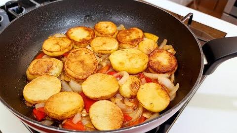 Batata Cremosa ao Molho na Frigideira