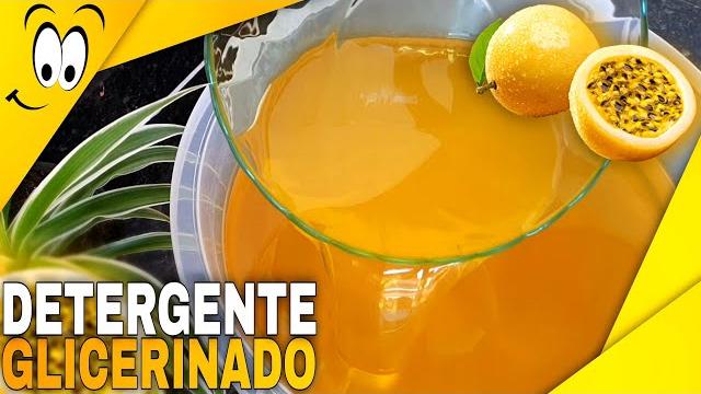 Lindo Detergente Glicerinado de Maracujá Transparente