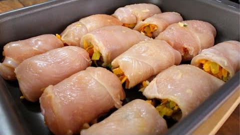 Filé de Frango no Forno – Recheado de um Jeito Diferente