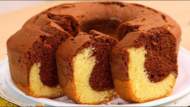 O Bolo Mesclado Mais Macio que Você Já Viu – Textura Perfeita