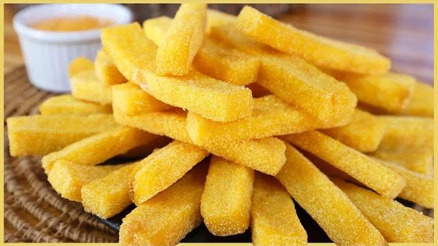 Polenta Frita Super Crocante e Saborosa