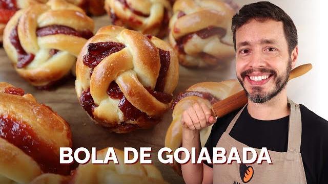 Receita Fácil de Pão Doce Trançado e Recheado Com Goiabada