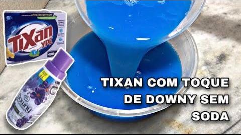 Sabão Tixan Com Toque de Downy Sem Soda Ativa
