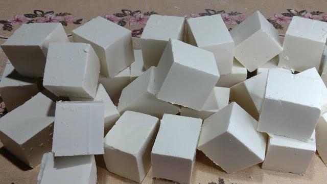 Sabão Caseiro Em Barra Usando Óleo Super Escuro E Ficou Super Branco