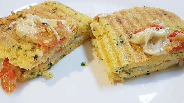 Pão de Cuscuz na Sanduicheira Sem Gluten Pronto em 10 Minutos