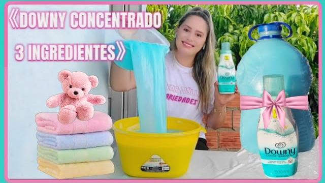 AMACIANTE DOWNY COM 3 INGREDIENTES – CONCENTRADO E PERFUMADO