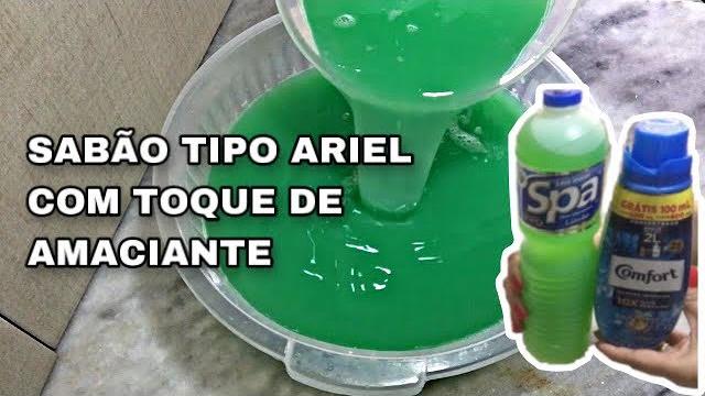 Sabão Liquido Tipo Ariel Com Toque de Amaciante que Rende 5 Litros