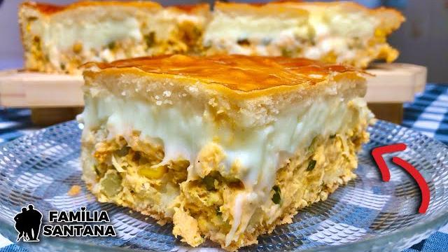Torta de Frango Cremosa Que Vende Muito