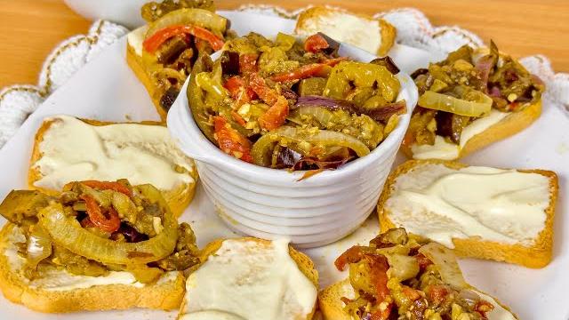 Caponata de Beringela Para Servir Com Lanche ou com Entradas
