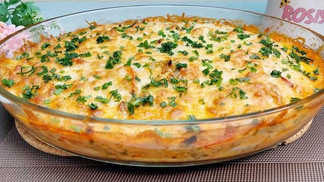 Filé de Peixe Cremoso Gratinado com Batatas