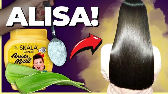 Desvende o Segredo dos Cabelos Lisos: Alisamento Capilar Caseiro com Maizena e Babosa para um Visual Incrível!