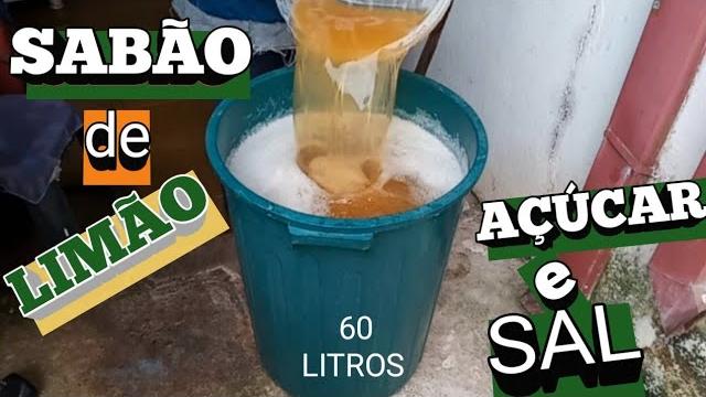   Sabão Econômico de Limão: Receita Brilhante para 60 Litros