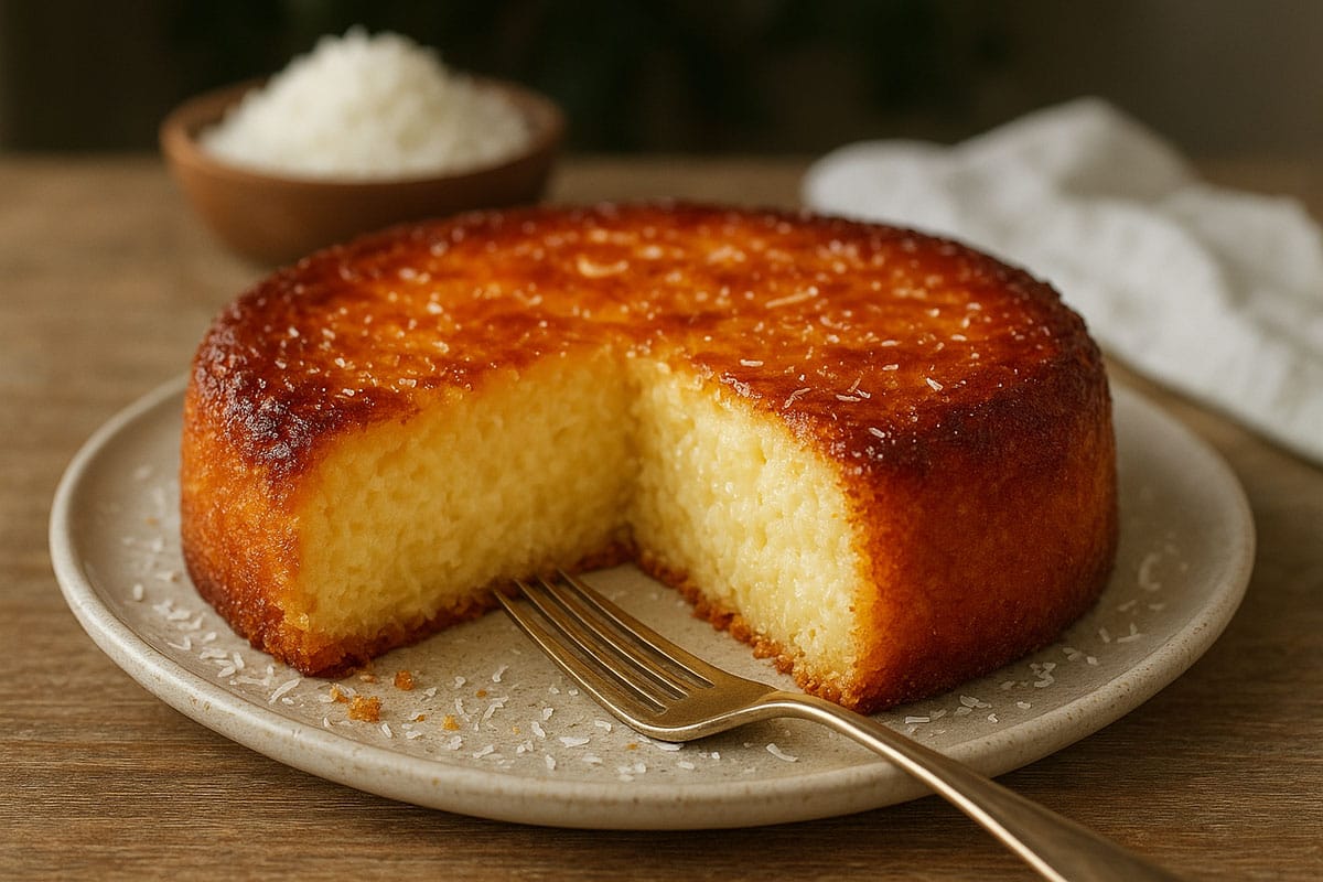 Bolo de Queijadinha Cremoso da Vovó