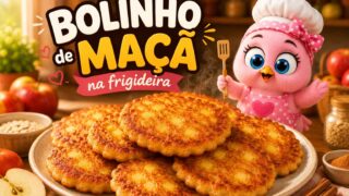 Bolinho de Maçã na Frigideira
