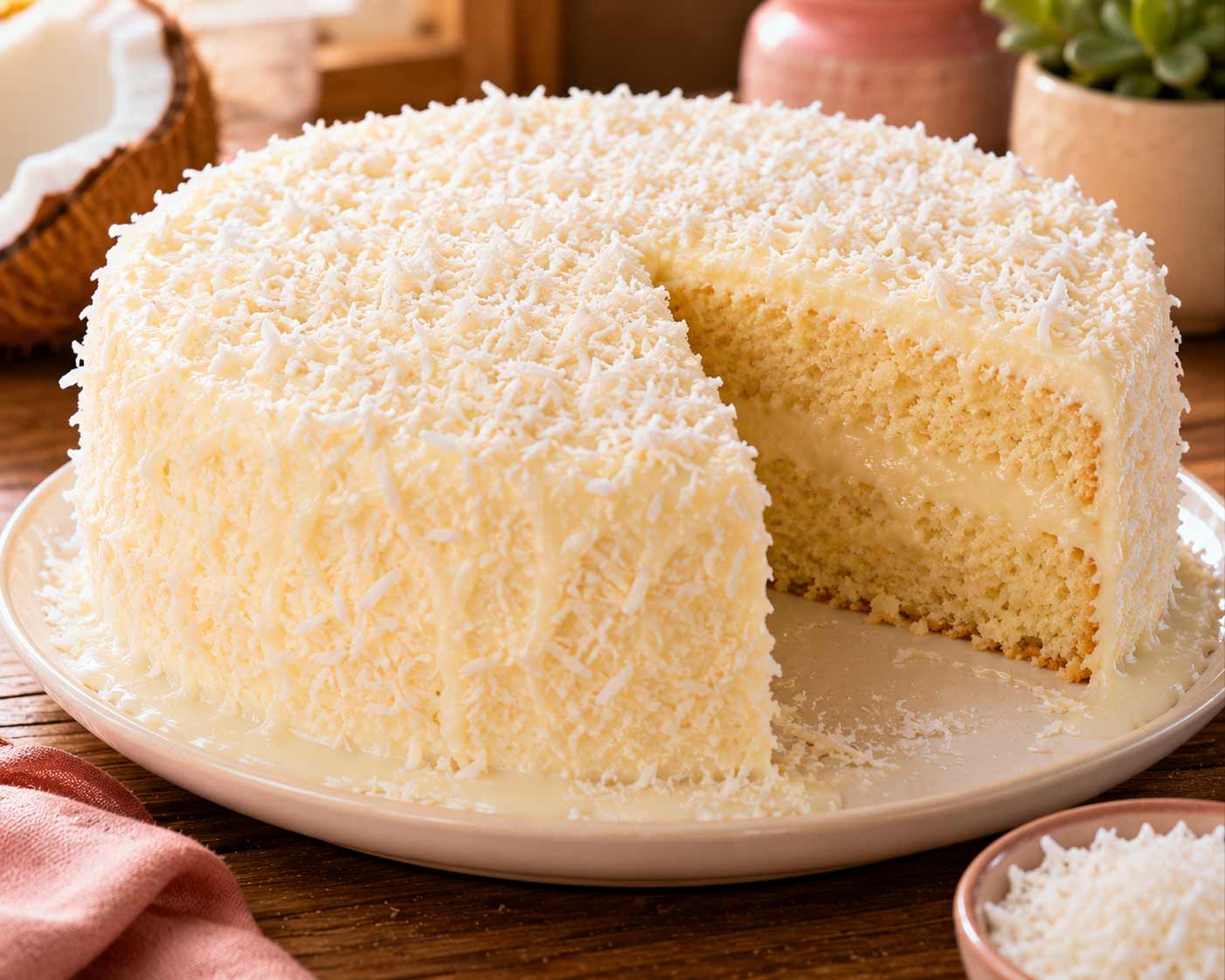 Bolo Gelado de Coco