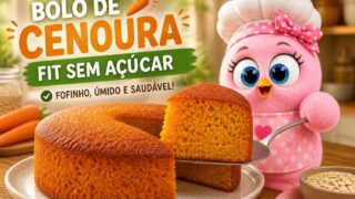 🥕 Bolo de Cenoura Fit (Sem Açúcar) – Fofinho e Fácil