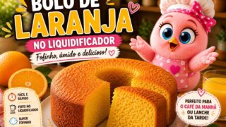🍊 Bolo de Laranja no Liquidificador: Fofinho, Fácil e Delicioso